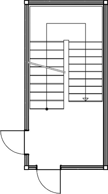 Treppenhaus OG 3m breit