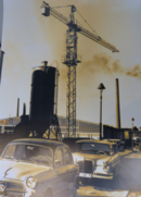 Einführung des Turmdrehkranes im Jahr 1960